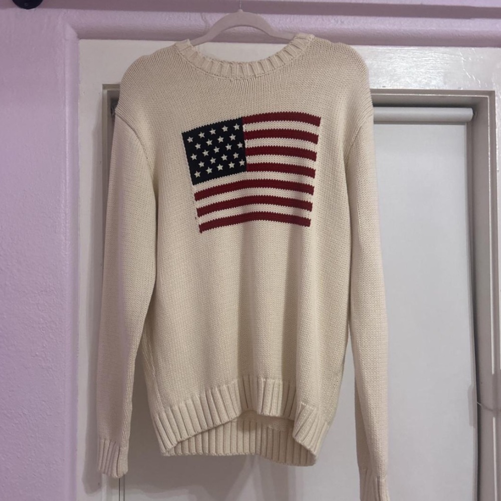 NWT Brandy Melville Flag Sweater
